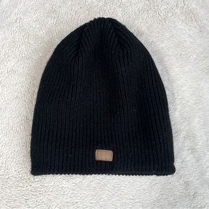 5/20! Black Knit Beanie with Fur Lining
